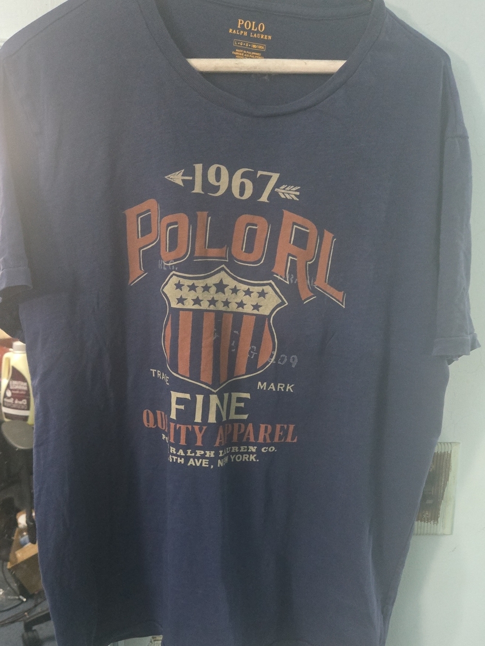 Polo by Ralph Lauren Navy Short-Sleeve Graphic Tee with Red Accent